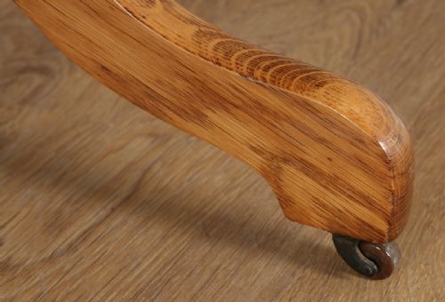 fig 9. Edwardian Oak & Leather Revolving Office Desk Arm Chair (Circa 1910)