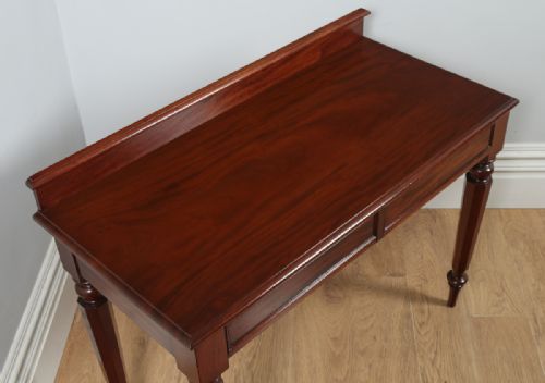 fig 1. English William IV Mahogany Console Side Table (Circa 1830)
