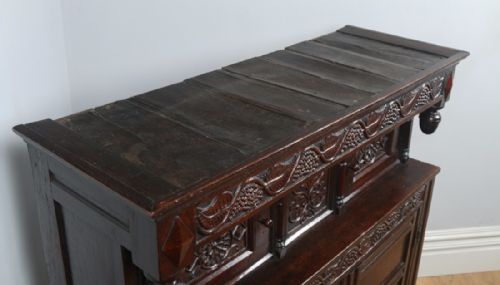 fig 1. Charles II Lancashire Oak Court Press Cupboard (Circa 1680)