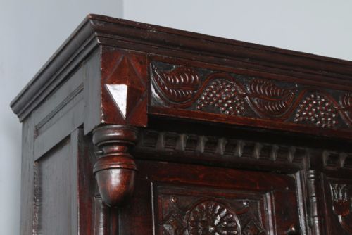 fig 2. Charles II Lancashire Oak Court Press Cupboard (Circa 1680)