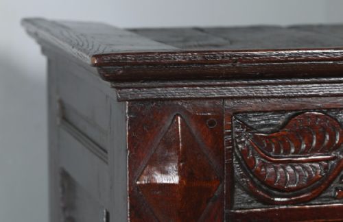 fig 3. Charles II Lancashire Oak Court Press Cupboard (Circa 1680)