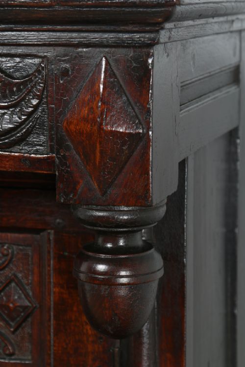 fig 4. Charles II Lancashire Oak Court Press Cupboard (Circa 1680)