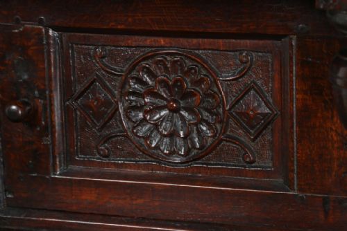 fig 6. Charles II Lancashire Oak Court Press Cupboard (Circa 1680)