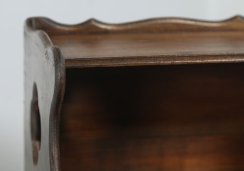 fig 4. Antique Pair of French Louis XV Style Chestnut Bedsides Cabinets (Circa 1920)
