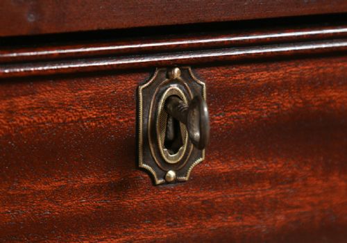 fig 6. Antique Regency Style 5ft 9” Mahogany & Leather Partners Library Table (Circa 1890)