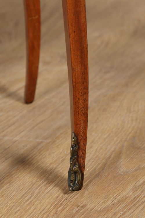 fig 7. Antique Pair of French Louis XVI Tulipwood & Parquetry Serpentine Bedside Cabinets (Circa 1900)