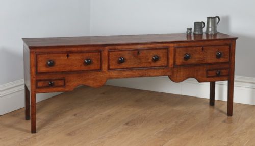 Antique George III Oak Border Counties / Welsh Dresser Base Sideboard (Circa 1800)