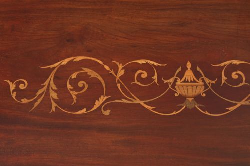 fig 2. Antique Regency Style Edwardian Inlaid Mahogany Secretaire Chest of Drawers (Circa 1900)
