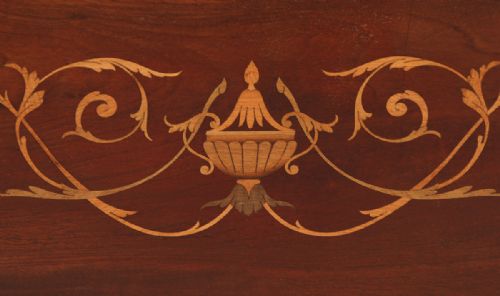 fig 3. Antique Regency Style Edwardian Inlaid Mahogany Secretaire Chest of Drawers (Circa 1900)