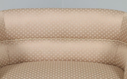 fig 2. Antique English Edwardian Mahogany Tub Sofa Couch Settee (Circa 1910)