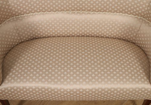 fig 6. Antique English Edwardian Mahogany Tub Sofa Couch Settee (Circa 1910)
