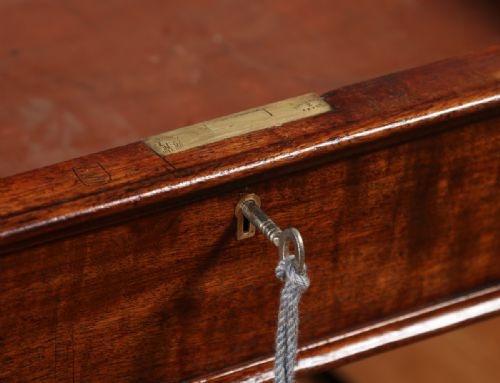 fig 8. Antique English Victorian Mahogany & Leather Partners Pedestal Office Writing Desk (Circa 1850)