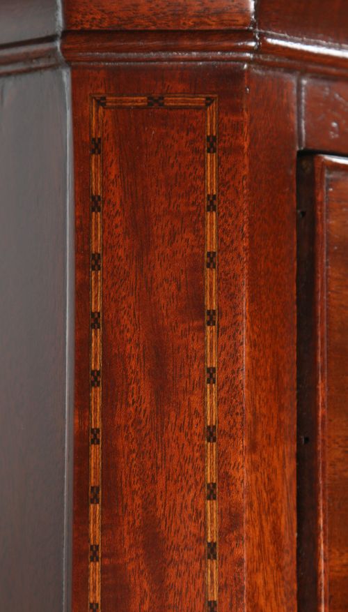 fig 3. Antique English Georgian Mahogany Tallboy Chest on Chest of Drawers (Circa 1780)