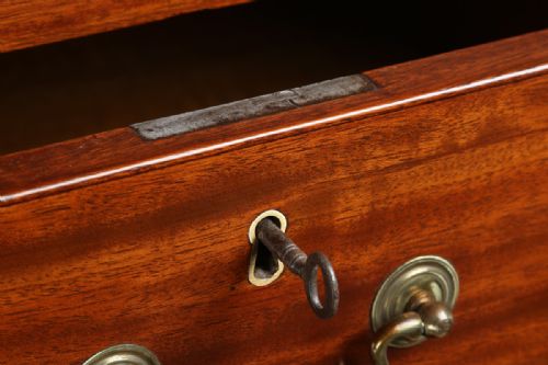 fig 7. Antique English Georgian Mahogany Tallboy Chest on Chest of Drawers (Circa 1780)