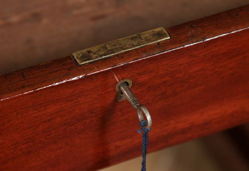 fig 6. Antique English Victorian Mahogany & Leather Partners Pedestal Office Writing Desk (Circa 1860)