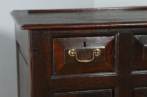 fig 2. Antique Welsh Georgian Bog Oak Sideboard Dresser Base (Circa 1740)