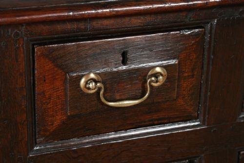 fig 3. Antique Welsh Georgian Bog Oak Sideboard Dresser Base (Circa 1740)