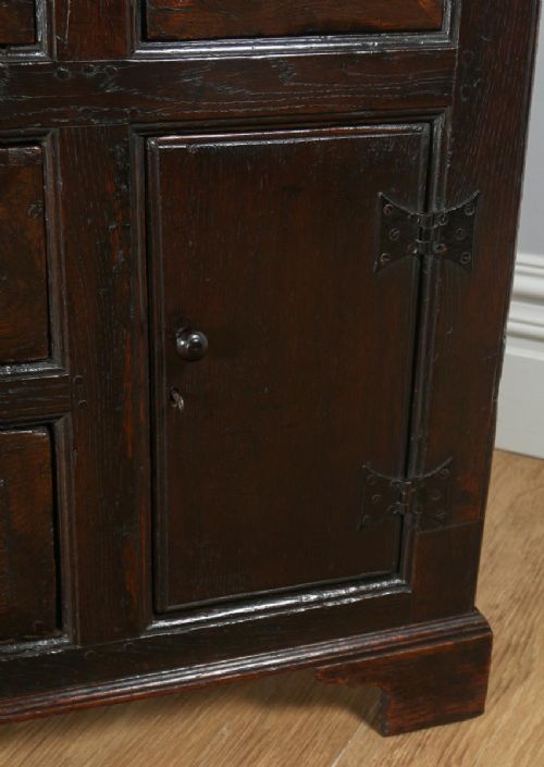 fig 4. Antique Welsh Georgian Bog Oak Sideboard Dresser Base (Circa 1740)