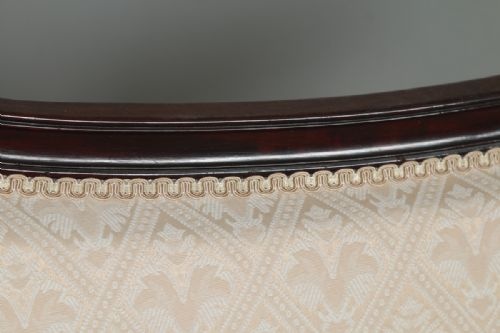 fig 4. Antique English Victorian Rococo Carved Mahogany Sofa Couch Settee (Circa 1880)