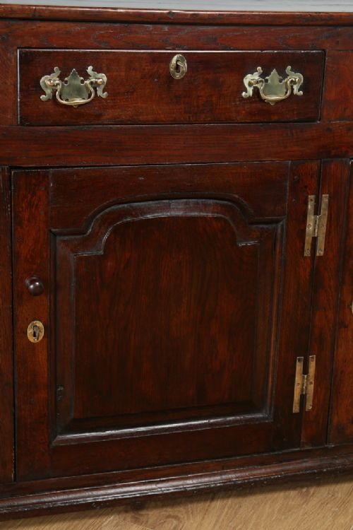 fig 3. Antique English Shropshire Georgian Low Dresser Base Sideboard (Circa 1760)