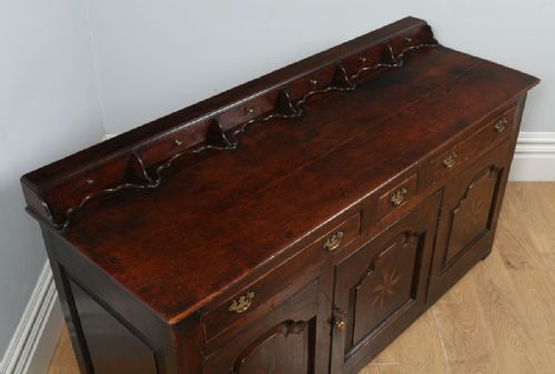 fig 1. Antique Welsh Machynlleth Georgian Low Dresser Base Sideboard (Circa 1740)