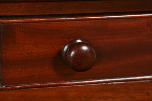 fig 5. Antique English Victorian 4ft 6” Mahogany & Leather Library Table Desk (Circa 1860)