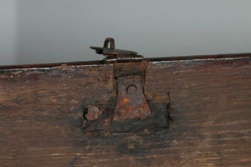 fig 7. Antique Charles II English Home Counties Oak Joined Coffer Blanket Chest (Circa 1680)