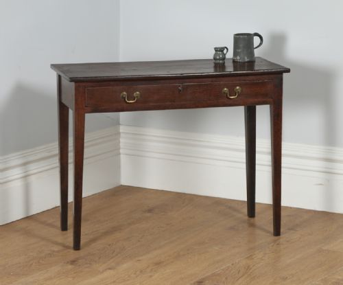 Antique English George III Country Oak Side / Hall Table (Circa 1780)