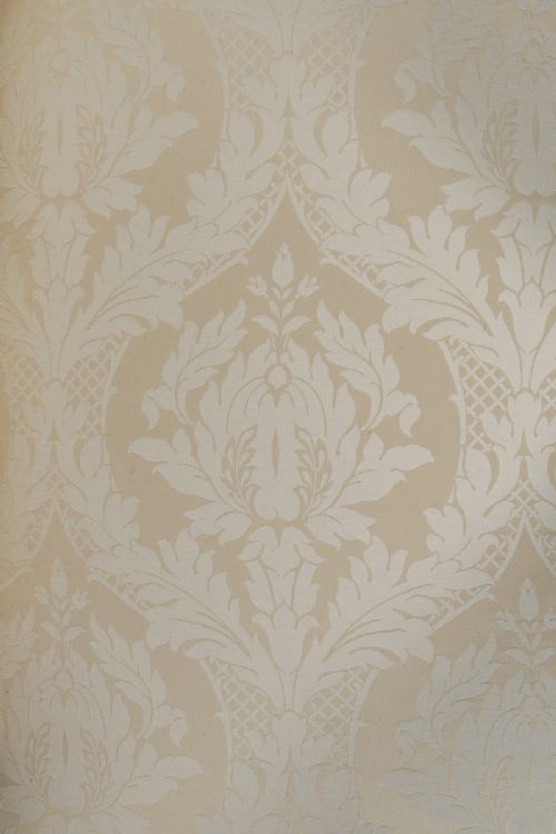 fig 5. Antique English Victorian Mahogany Upholstered Floral Cream & Pale Gold Chaise Longue (Circa 1860)