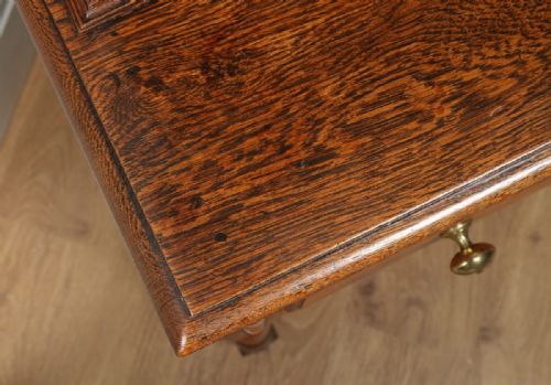 fig 3. Antique Georgian Style Oak Joined High Dresser Base Sideboard & Rack (Circa 1880)