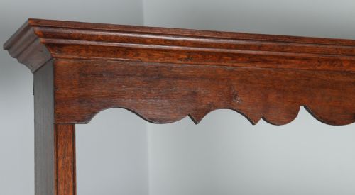 fig 4. Antique Georgian Style Oak Joined High Dresser Base Sideboard & Rack (Circa 1880)