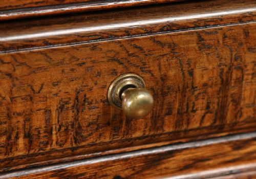 fig 6. Antique Georgian Style Oak Joined High Dresser Base Sideboard & Rack (Circa 1880)