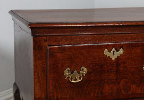 fig 2. Antique Georgian Oak Shropshire Joined Low Dresser Base Sideboard (Circa 1770)