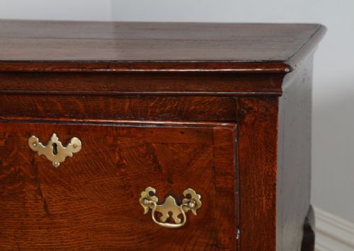 fig 3. Antique Georgian Oak Shropshire Joined Low Dresser Base Sideboard (Circa 1770)
