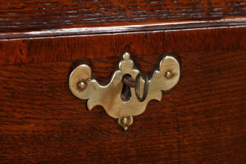 fig 4. Antique Georgian Oak Shropshire Joined Low Dresser Base Sideboard (Circa 1770)