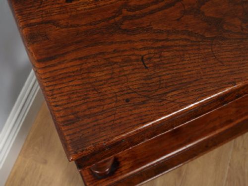 fig 2. Antique Charles II Style Oak Buffet Server Sideboard Dumbwaiter (Circa 1820)