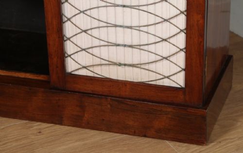 fig 7. Antique English Regency Rosewood & Brass Chiffonier Bookcase (Circa 1820)
