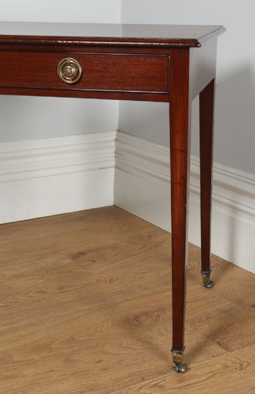 fig 3. Antique English Georgian Regency Mahogany Occasional Hall Side Table (Circa 1820)
