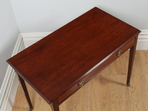 fig 4. Antique English Georgian Regency Mahogany Occasional Hall Side Table (Circa 1820)