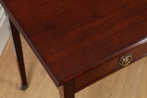 fig 6. Antique English Georgian Regency Mahogany Occasional Hall Side Table (Circa 1820)