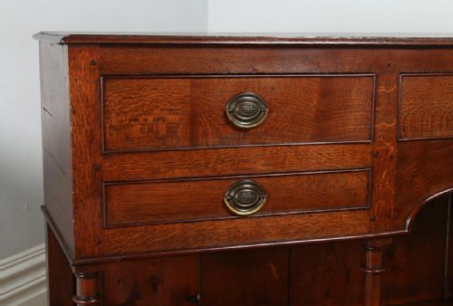 fig 6. Antique Welsh Georgian Regency Oak Pot board Potboard Dresser Base Sideboard (Circa 1810)