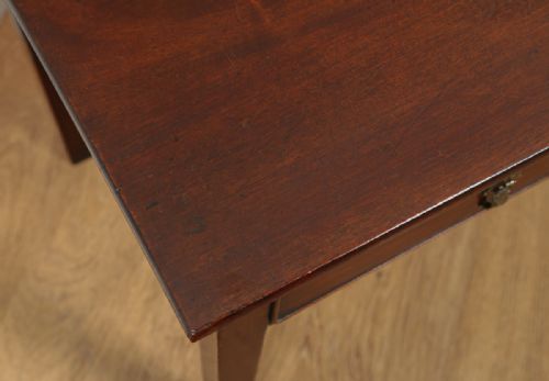 fig 5. Antique English Georgian Mahogany Occasional Hall Side Table (Circa 1800)