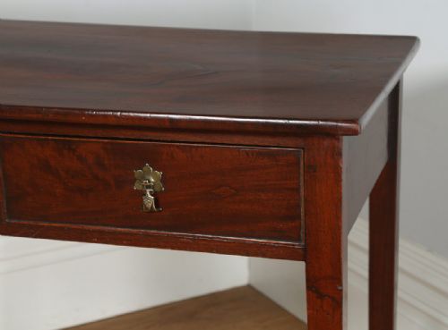 fig 7. Antique English Georgian Mahogany Occasional Hall Side Table (Circa 1800)