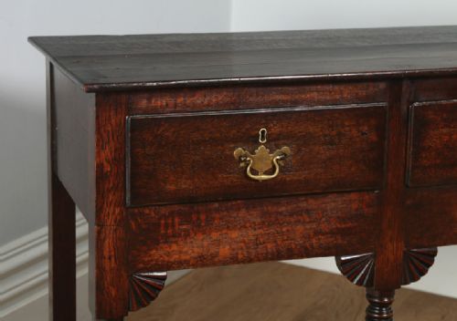 fig 2. Antique Welsh Regency Georgian Oak Potboard Low Dresser Base Sideboard (Circa 1810)
