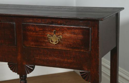 fig 3. Antique Welsh Regency Georgian Oak Potboard Low Dresser Base Sideboard (Circa 1810)
