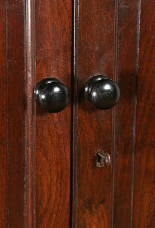 fig 6. Antique Georgian Welsh Housekeepers Oak “Carmarthen Coffer” Food Cupboard (Circa 1790)