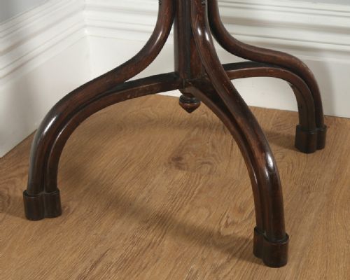 fig 5. Antique English Edwardian Bentwood Coat, Hat, Hall, Stand, Stick & Umbrella Demi Lune Hallstand (Circa 1910)