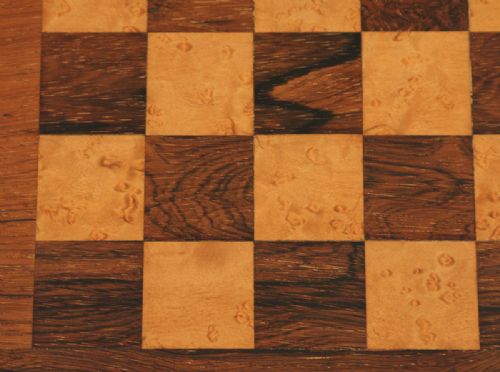 fig 4. Antique English William IV Rosewood & Birds Eye Maple Work Sewing Chess Games Table (Circa 1830)