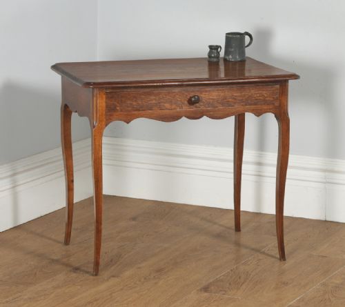 Antique French Louis Style Oak Provincial Side / Hall Table (Circa 1890)