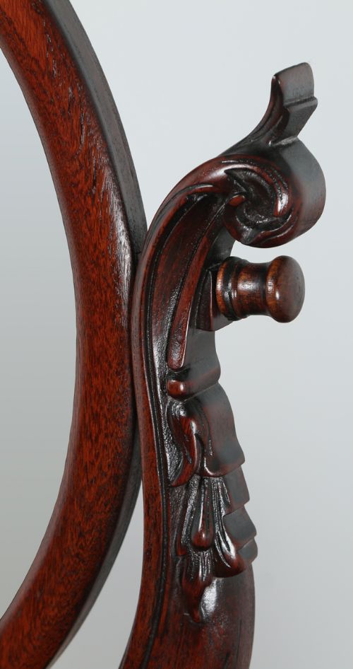 fig 5. Antique Victorian Anglo Indian Colonial Teak Makeup Dressing Table With Mirror (Circa 1860)